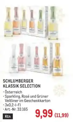 Metro Schlumberger Klassik Selection Angebot