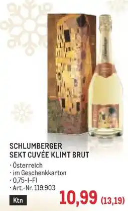 Metro Schlumberger Sekt Cuvée Klimt Brut Angebot