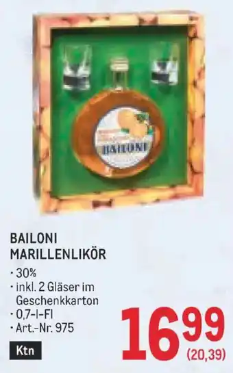 Bailoni Marillenlikör