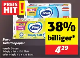 Nah&Frisch Zewa Toilettenpapier Angebot