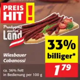 Nah&Frisch Wiesbauer Cabanossi Angebot