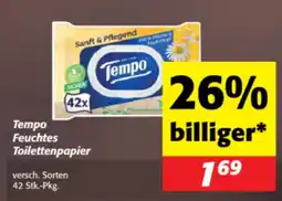 Nah&Frisch Tempo Feuchtes Toilettenpapier Angebot