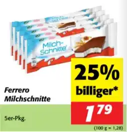 Nah&Frisch Ferrero Milchschneite Angebot