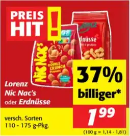 Nah&Frisch Lorenz Nic Nac's oder Erdnüsse Angebot