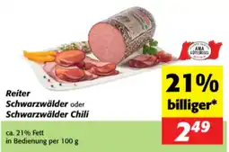 Nah&Frisch Reiter Schwarzwälder oder Schwarzwälder Chili Angebot