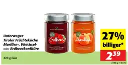 Nah&Frisch Tiroler Früchteküche Marillen- oder Erdbeerkonfitüre Angebot
