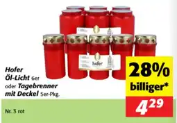 Nah&Frisch Hofer Öl-Licht Angebot