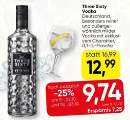 SPAR Gourmet Three Sixty Vodka Angebot