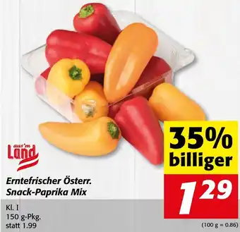 Strasser Markt Erntefrischer Österr.Snack Paprika Mix 150 g Angebot