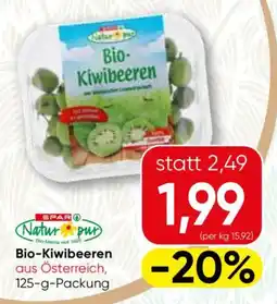 SPAR Gourmet Bio-KiwiBeeren Natur pur Angebot
