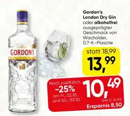 SPAR Gourmet Gordon's London Dry Gin Angebot