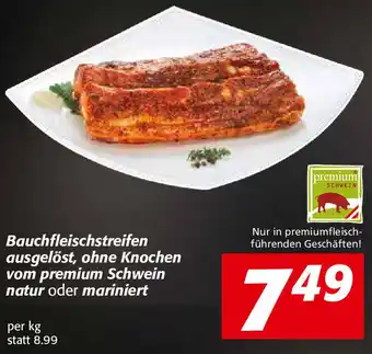Nah&Frisch Bauchfleischstreifen Ausgelöst,Ohne Knochen Vom Premium Schwein Natur Oder Mariniert Angebot