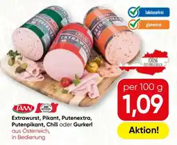 SPAR Gourmet TANN Extrawurst, Pikant, Putenextra, Putenpikant, Chili oder Gurkerl Angebot