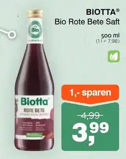 Prokopp Biotta Bio Rote Bete Saft Angebot