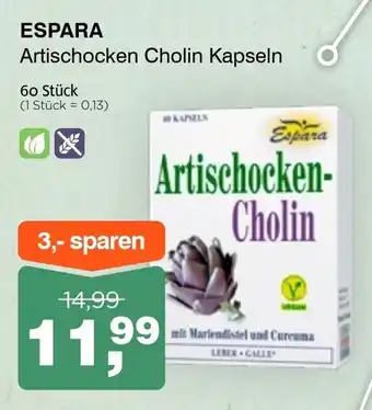 Espara Artischocken Cholin Kapseln
