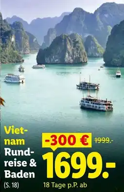 Lidl Reisen Vietnam Rundreise & Baden Angebot