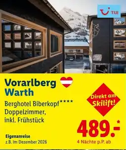 Lidl Reisen Berghotel Biberkopf**** Angebot