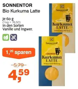 Prokopp Sonnentör Bio Kurkuma Latte Angebot