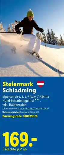Lidl Reisen Steiermark Schlading Angebot