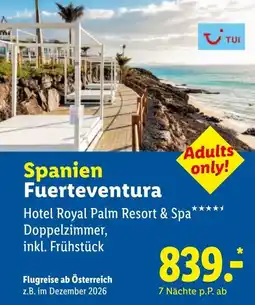 Lidl Reisen Hotel Royal Palm Resort & Spa Angebot