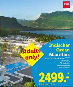 Lidl Reisen Hotel Riu Palace Mauritius Angebot
