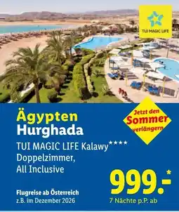 Lidl Reisen Ägypten Hurghada TUI MAGIC LIFE Kalawy**** Angebot
