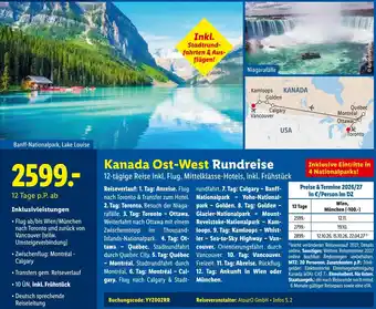 Kanada Ost-West Rundreise