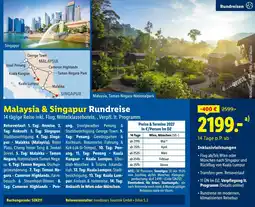 Lidl Reisen Malaysia & Singapur Rundreise Angebot
