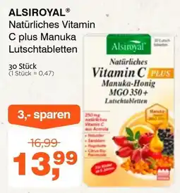 Prokopp Alsiroyal Natürliche Vitamin C plus Manuka Lutschtabletten Angebot