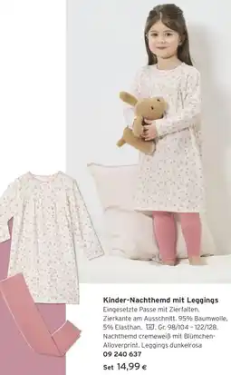 Tchibo Eduscho Kinder-Nachthemd mit Leggings Angebot