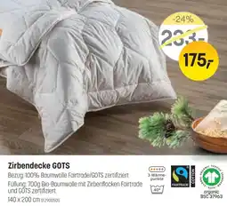 Reiter Zirbendecke GOTS Angebot