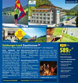 Lidl Reisen Salzburger Land Zauchensee Angebot
