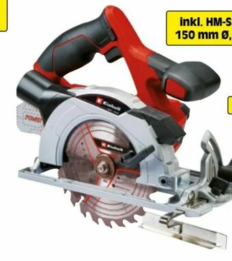 Zgonc Akku-Handkreissäge TE-CS 18/150 Li-Solo Angebot