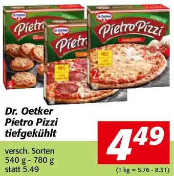 Nah&Frisch Dr. Oetker Pietro Pizzi Tiefgekühlt 540 g-780 g Angebot
