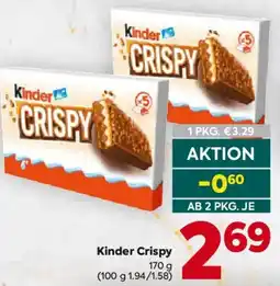 Billa Kinder Crispy Angebot