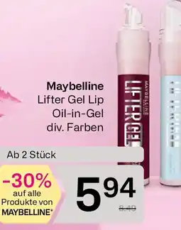 Bipa Maybelline Lifter Gel Lip Oil-in-Gel Angebot