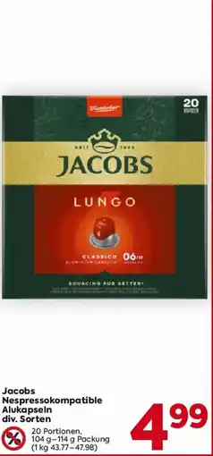 Billa Jacobs Nespressokompatible Alukapseln Angebot