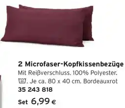 Tchibo Eduscho Microfaser-Kopfkissenbezüge Angebot