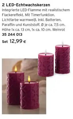 Tchibo Eduscho LED-Echtwachskerzen Angebot