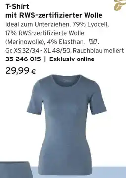 Tchibo Eduscho T-Shirt mit RWS-zertifizierter Wolle Angebot
