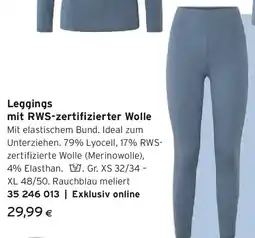 Tchibo Eduscho Leggings mit RWS-zertifizierter Wolle Angebot