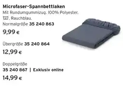 Tchibo Eduscho Microfaser-Spannbettlaken Angebot