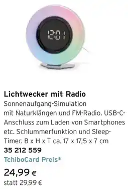 Tchibo Eduscho Lichtwecker mit Radio Angebot