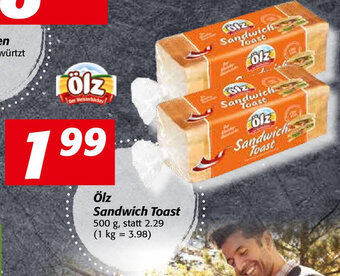 Nah&Frisch Ölz Sandwich Toast 500 g Angebot