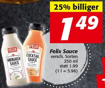 Nah&Frisch Felix Sauce 250 ml Angebot