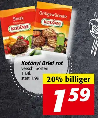 Nah&Frisch Kotanyi Brief Rot Angebot