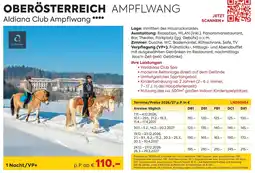 Billa Reisen OBERÖSTERREICH AMPFLWANG Aldiana Club Ampflwang Angebot