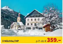 Billa Reisen 3 Nächte/HP Angebot