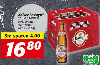 Nah&Frisch Kaiser Fasstyp 20 x 0,5 L Angebot