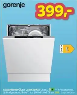 Möbelix Gorenje Geschirrspüler Angebot